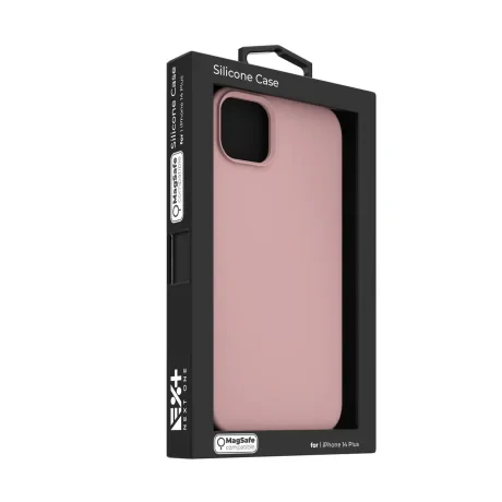 Husa Next One Silicone Case pentru Iphone 14 Plus Magsafe Compatible  Pink