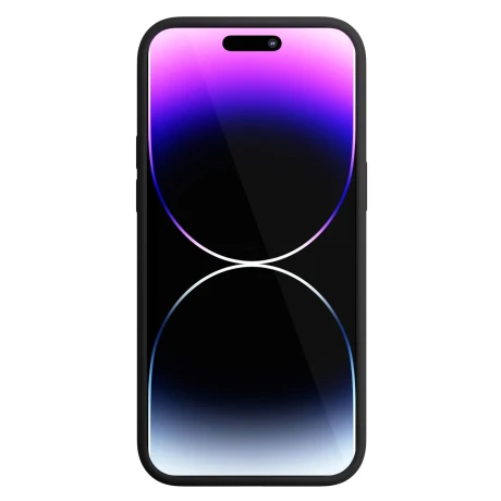 Husa Next One Silicone Case pentru Iphone 14  Pro Magsafe Compatible Negru