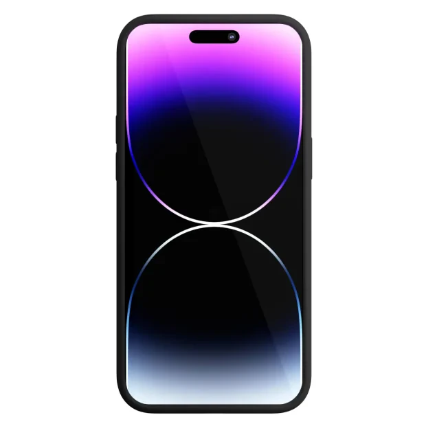 Husa Next One Silicone Case pentru Iphone 14  Pro Magsafe Compatible Negru