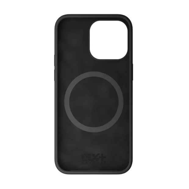 Husa Next One Silicone Case pentru Iphone 14 Pro Max  Magsafe Compatible Black