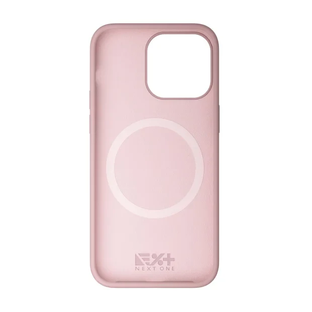 Husa Next One Silicone Case pentru Iphone 14  Pro Max Magsafe Compatible  Pink