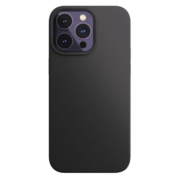 Husa Next One Silicone Case pentru Iphone 14 Pro Max  Magsafe Compatible Black