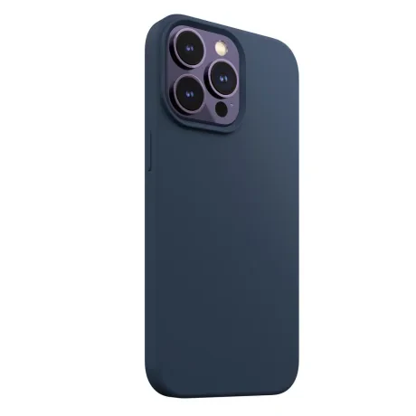 Husa Next One Silicone Case pentru Iphone 14 pro Max Magsafe Compatible Albastru