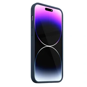 Husa Next One Silicone Case pentru Iphone 14 pro Max Magsafe Compatible Albastru