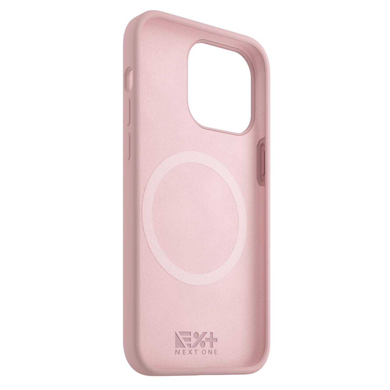 Husa Next One Silicone Case pentru Iphone 14  Pro Max Magsafe Compatible  Pink thumb