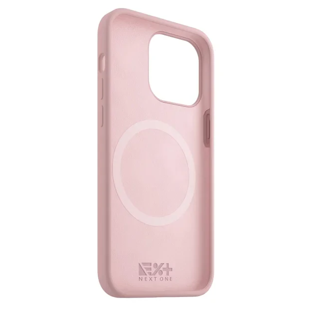 Husa Next One Silicone Case pentru Iphone 14  Pro Max Magsafe Compatible  Pink