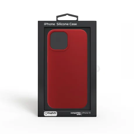 Husa Next One Silicone Case pentru Iphone 13 Magsafe Compatible Rosu