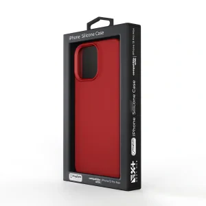 Husa Next One Silicone Case pentru Iphone 13 Pro Max  Magsafe Compatible Rosu