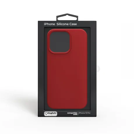 Husa Next One Silicone Case pentru Iphone 13 Pro Magsafe Compatible Rosu