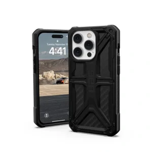 Husa UAG Monarch fibra de carbon  iPhone 14 Pro Negru