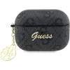 Husa Guess 4G Script Heart PC/PU  pentru Airpods Pro 2 Negru