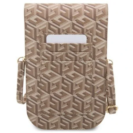 Guess PU G Cube Phone Bag Brown