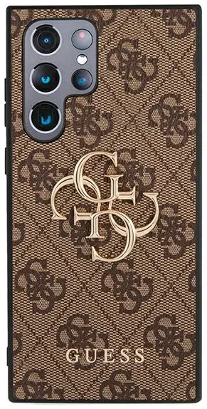 Husa GUHCS22L4GMGBR Guess 4G Big Metal Logo pentru Samsung Galaxy S22 Ultra Maro thumb