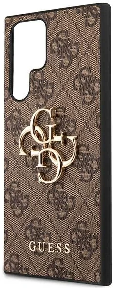 Husa GUHCS22L4GMGBR Guess 4G Big Metal Logo pentru Samsung Galaxy S22 Ultra Maro thumb