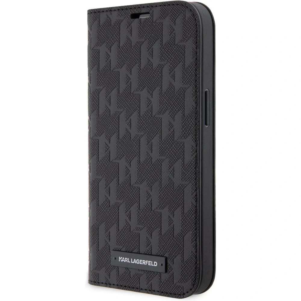 Husa Karl Lagerfeld PU Saffiano Monogram Book pentru iPhone 13 Pro Negru thumb