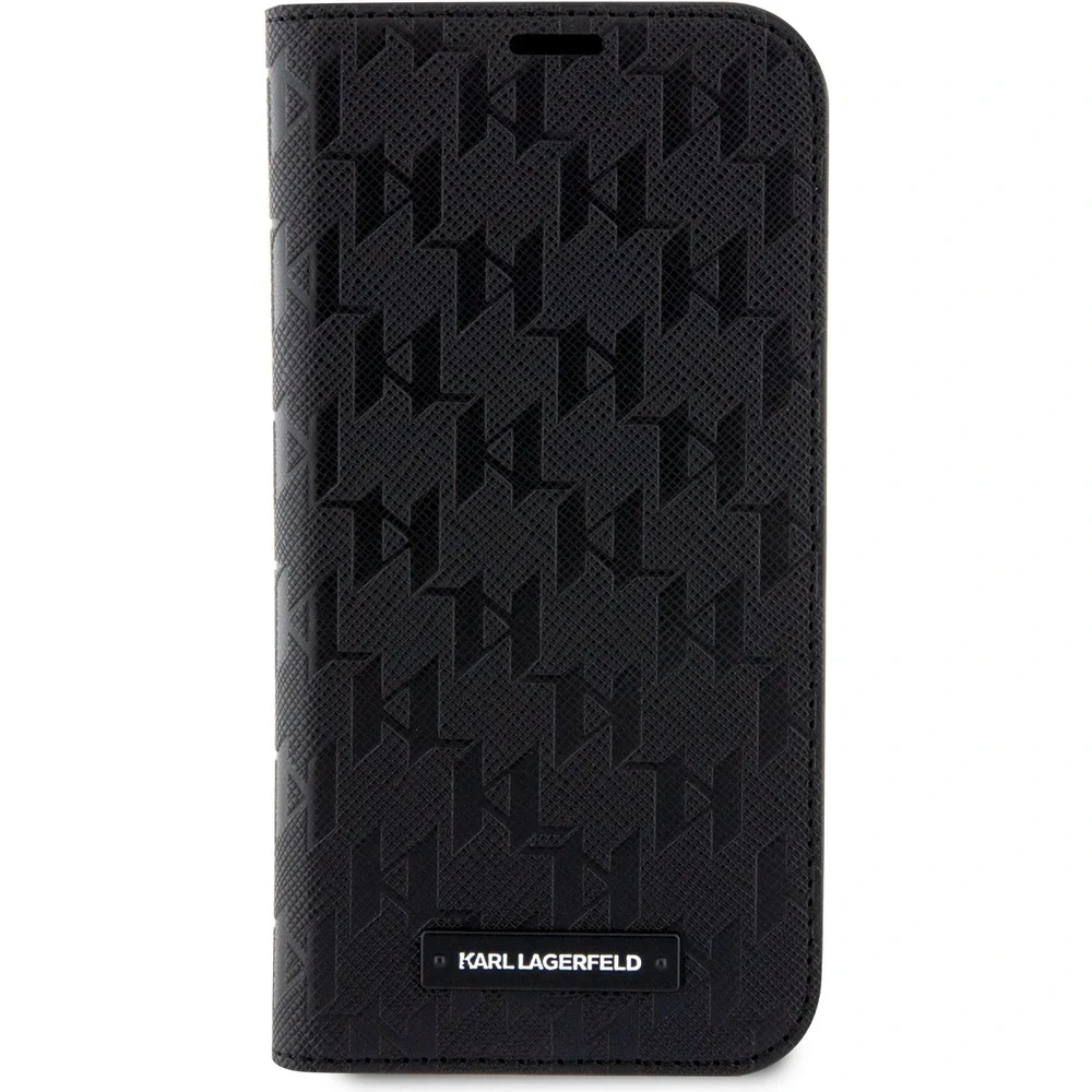 Husa Karl Lagerfeld PU Saffiano Monogram Book pentru iPhone 13 Pro Negru thumb