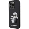 Husa Karl Lagerfeld PU Saffiano Karl si Choupette NFT pentru iPhone 13 Pro Negru