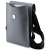 Geanta Karl Lagerfeld Saffiano Metal Logo NFT Argintiu