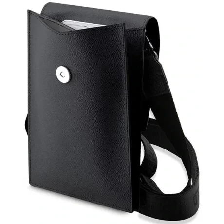 Geanta Karl Lagerfeld Saffiano Metal Logo NFT Negru