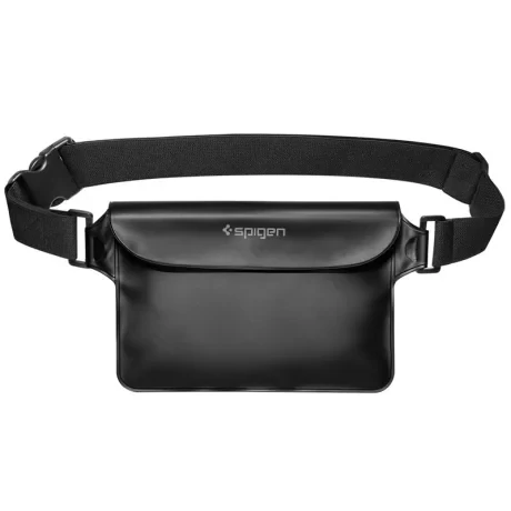 Geanta impermeabila Spigen Aqua Shield WaterProof A620 2 Pack, Negru + Negru transparent