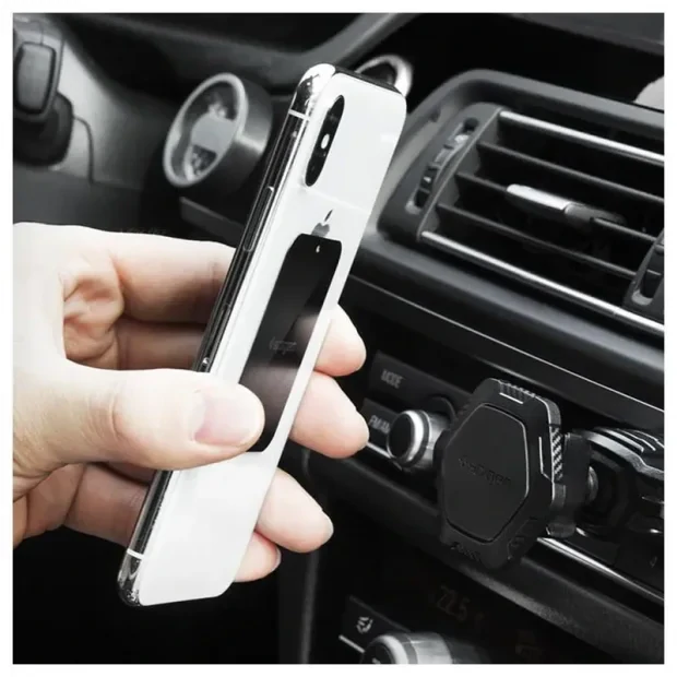 Spigen Suport Auto QS24, Negru (CD Slot/Magnetic/Compatibilitate universala )