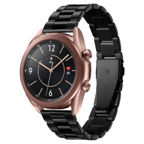 Curea Spigen Modern Fit 20mm, Negru - Samsung Galaxy Watch 4/Watch Classic 4/Watch 3 41mm/Watch Active 1/2