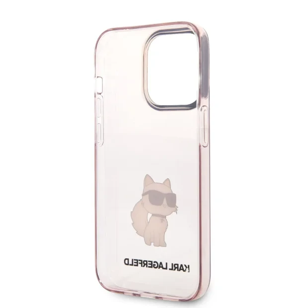 Husa Karl Lagerfeld IML Choupette NFT pentru iPhone 14 Pro Pink