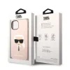 Husa Karl Lagerfeld MagSafe Liquid Silicone Karl Head pentru iPhone 14 Plus Pink
