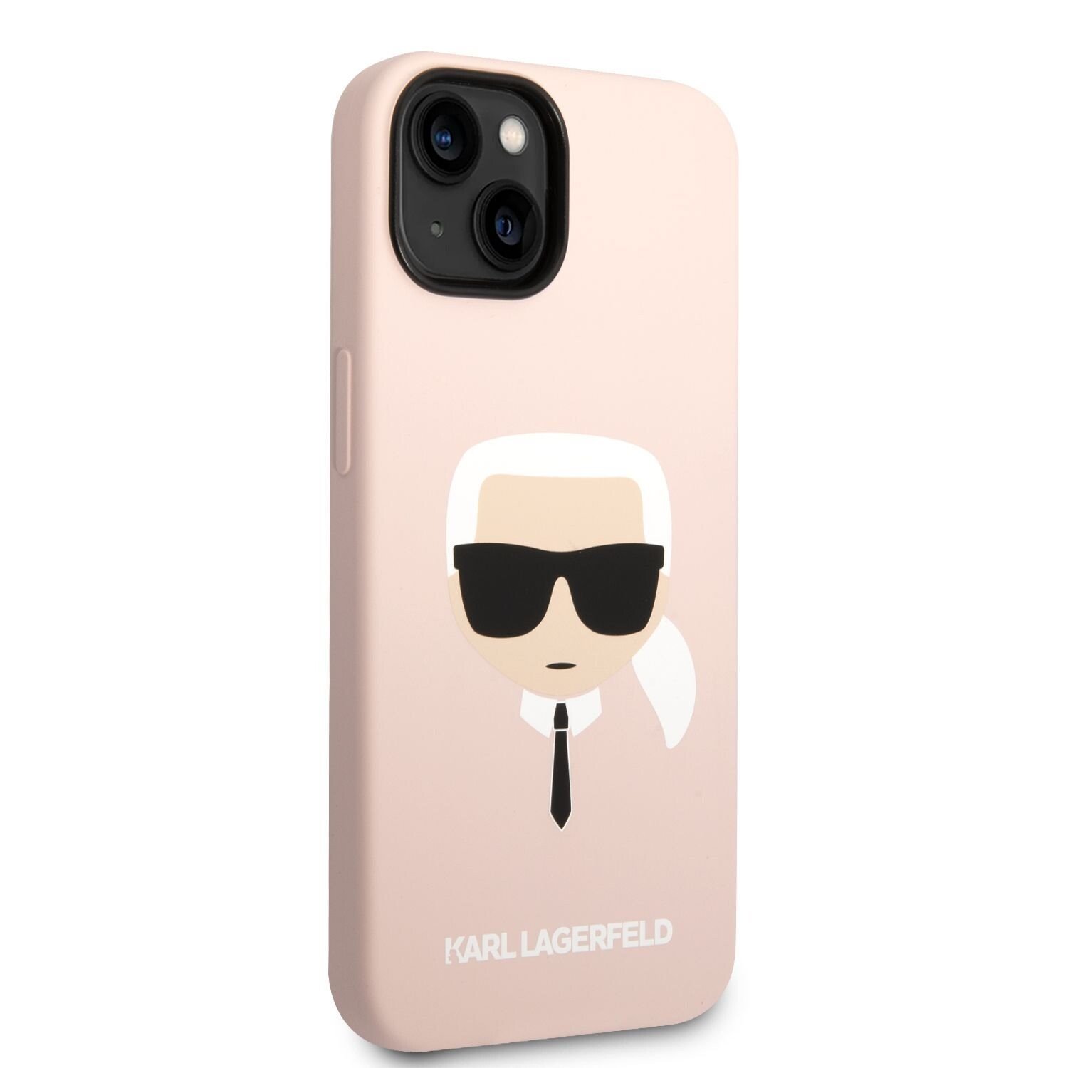 Husa Karl Lagerfeld MagSafe Liquid Silicone Karl Head pentru iPhone 14 Plus Pink thumb
