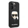 Husa Karl Lagerfeld MagSafe  Liquid Silicone Karl Head pentru iPhone 14 Pro Max Black