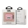Husa Karl Lagerfeld TPU Glitter Choupette Head pentru Airpods 3 Pink