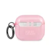 Husa Karl Lagerfeld TPU Glitter Choupette Head pentru Airpods 3 Pink