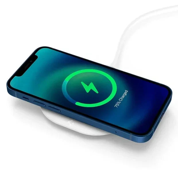 Suport Spigen MagFit compatibil cu Apple Magsafe Alb