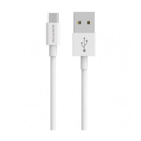Cablu Date Micro Usb Borofone BX22 1m Alb