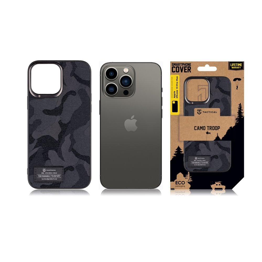 Husa Cover Tactical Camo Troop pentru iPhone 13 Pro Negru thumb