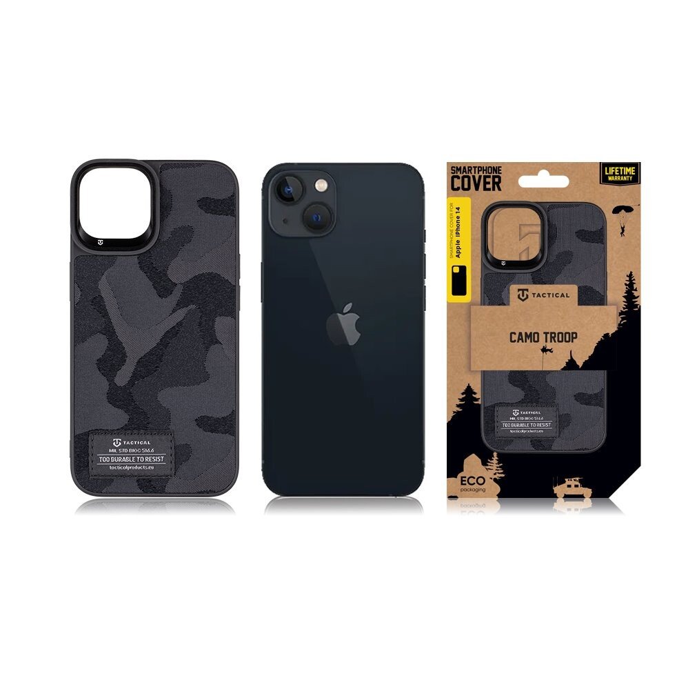 Husa Cover Tactical Camo Troop pentru iPhone 14 Negru thumb