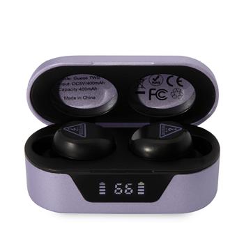 Casti Guess True Wireless Triangle Logo BT5.0 5H Stereo Earphones Purple thumb