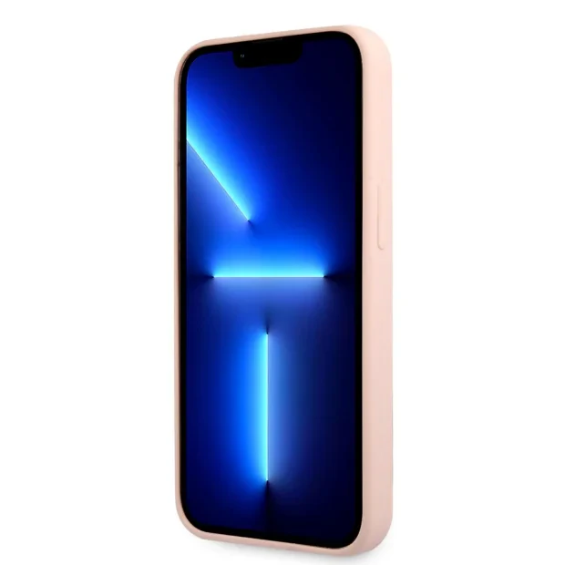 Husa Karl Lagerfeld Liquid Silicone Ikonik pentru iPhone 13 Pro Pink