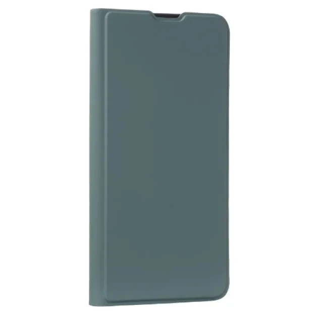 Husa Book Silicon Flip pentru iPhone 14 Verde