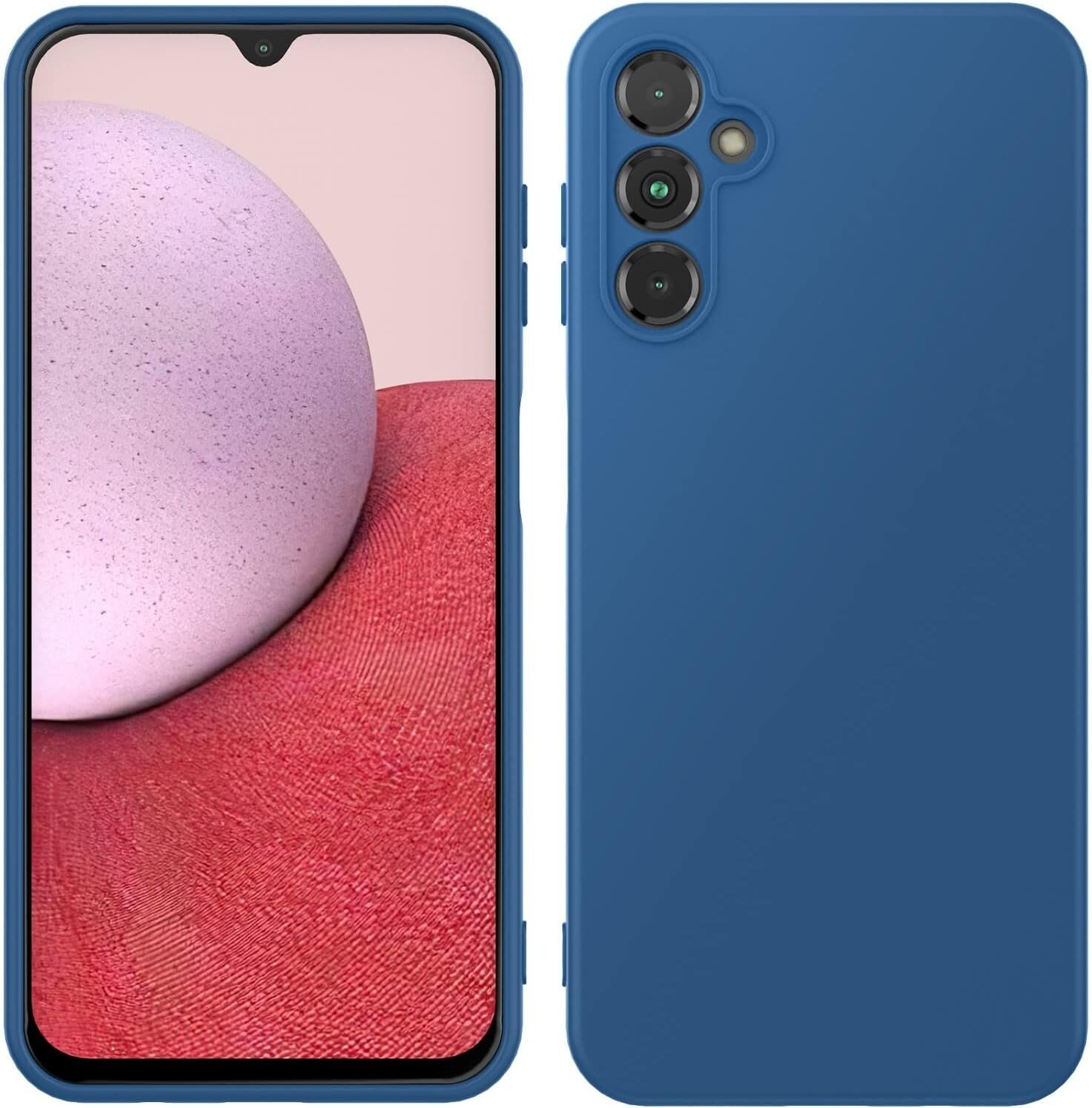 Husa Cover Hard Fun Glitter pentru Samsung Galaxy A14 4G/5G Albastru thumb