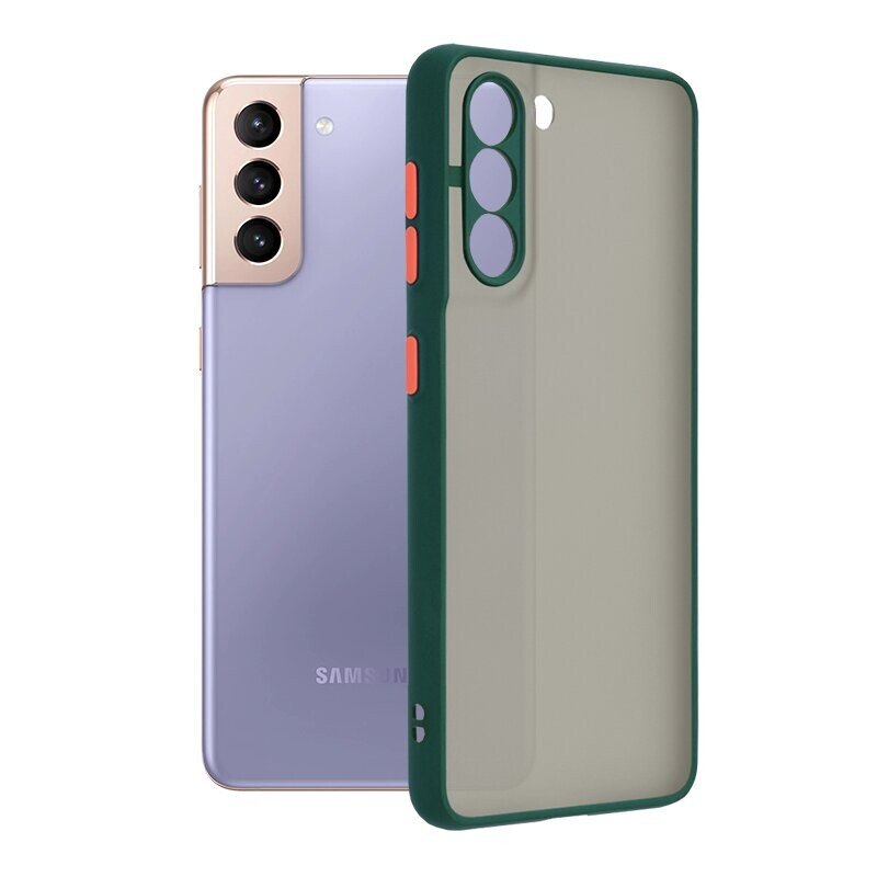 Husa Cover Hard Mat pentru Samsung Galaxy A14 4G/5G Rama Verde thumb