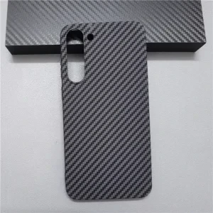 Husa Cover Hard Carbon Fiber pentru Samsung Galaxy S23 Plus Negru