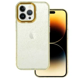 Husa Cover Lens Fashion Golden Frame pentru iPhone 12 Pro Max Auriu