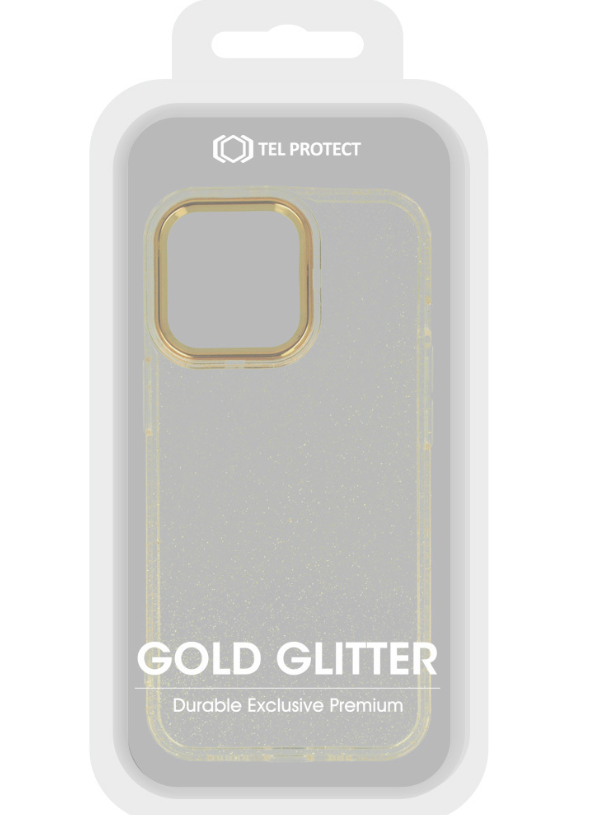 Husa Cover Lens Fashion Golden Frame pentru iPhone 13 Auriu thumb