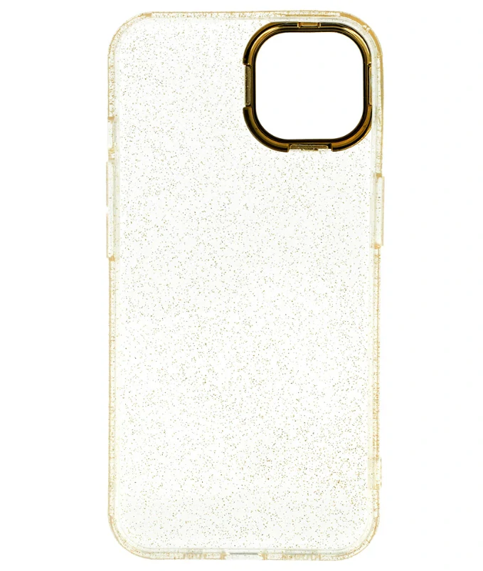 Husa Cover Lens Fashion Golden Frame pentru iPhone 13 Auriu thumb