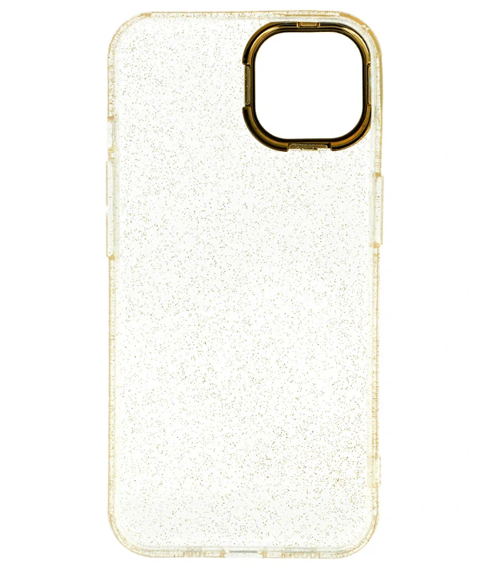 Husa Cover Lens Fashion Golden Frame pentru iPhone 14 Pro Max Auriu thumb