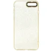 Husa Cover Lens Fashion Golden Frame pentru iPhone 7/8 Plus Auriu