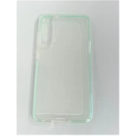 Husa Cover Silicon Slim Mat pentru Samsung Galaxy S21 FE Rama Mint/Verde