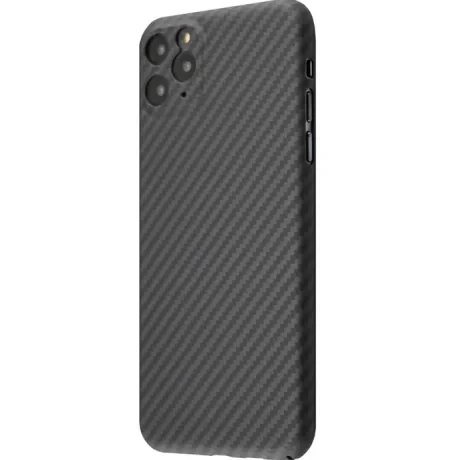 Husa Cover Hard Carbon Fiber pentru iPhone 11 Pro Max Negru