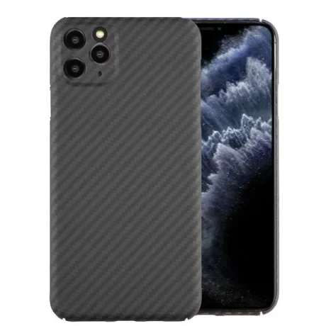 Husa Cover Hard Carbon Fiber pentru iPhone 11 Pro Max Negru